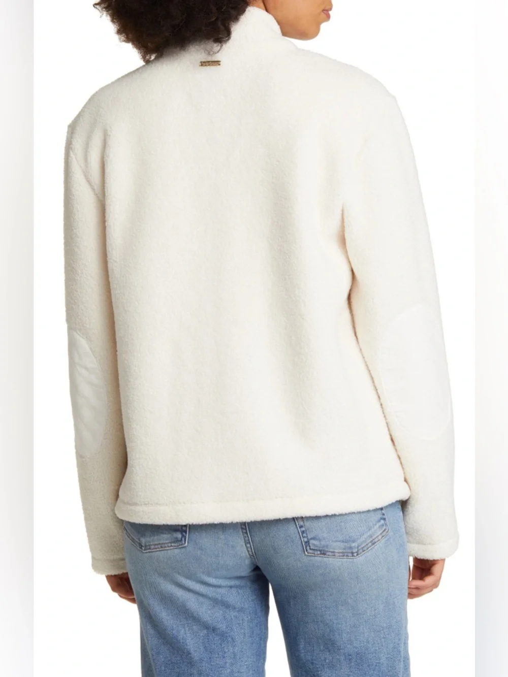 Tommy Bahama Salma Faux Shearling Cream Zip-Up Fleece Jacket‎ Sherpa Size XS